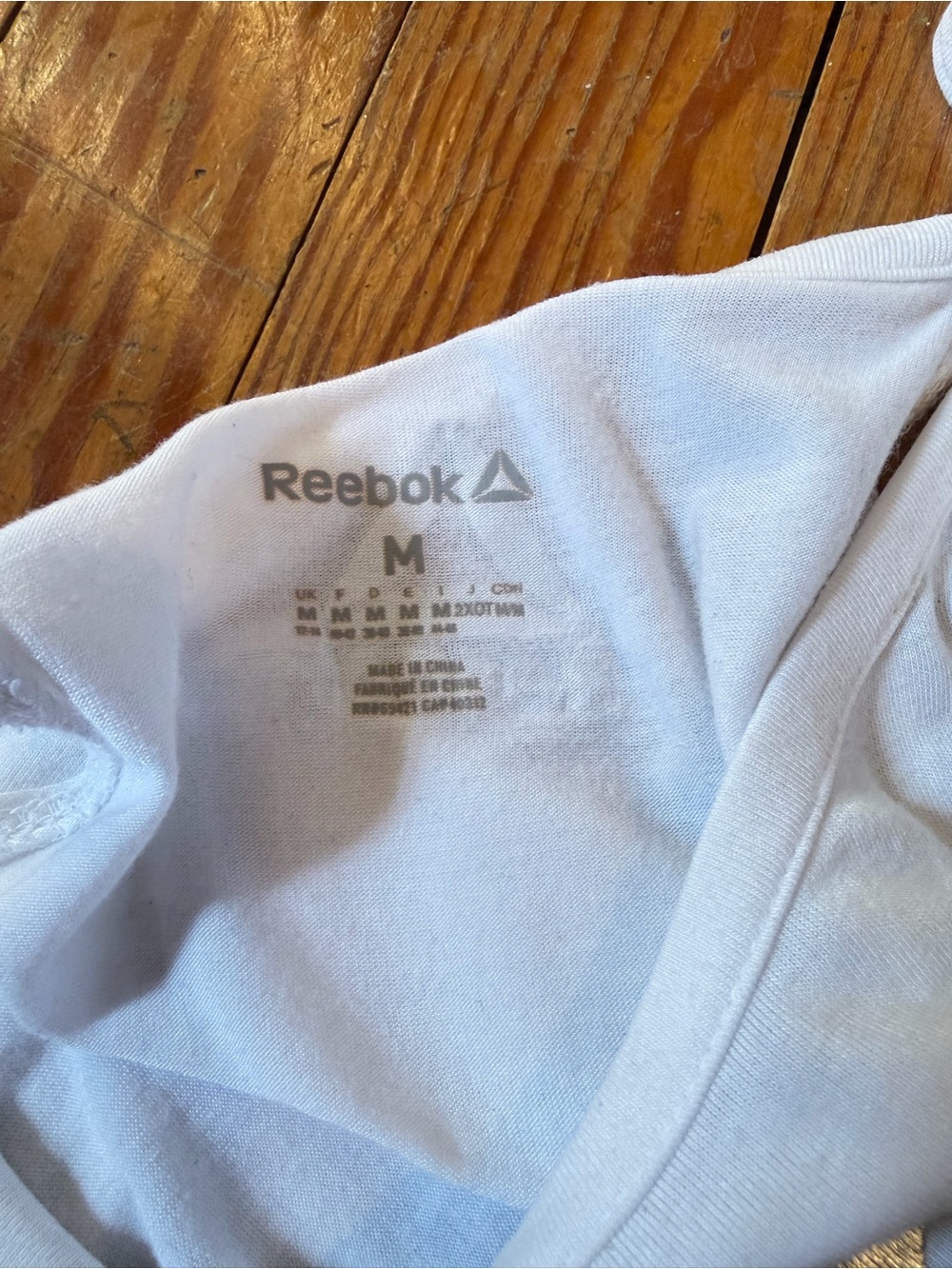 White Graphic Racerback Tank Top - Reebok - Picture 2 of 3
